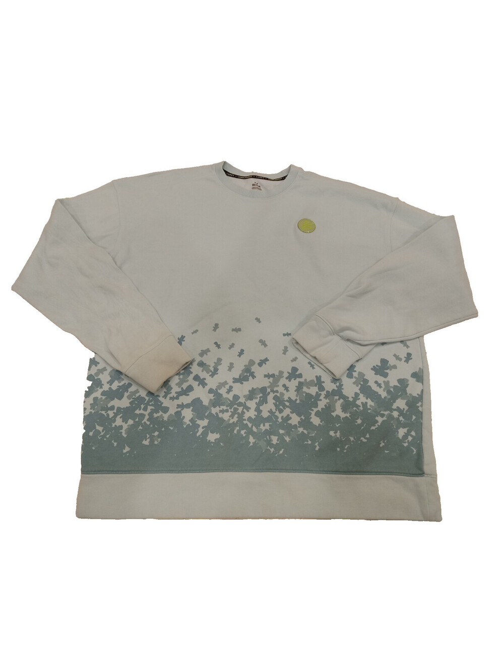 Under Armour Curry Collab Sweatshirt Womens Large Blue Sour Patch Kids Splatter